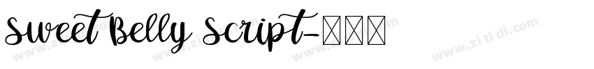 Sweet Belly Script字体转换